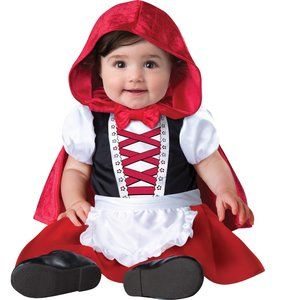 Baby Girls InCharacter RED RIDING HOOD Costume Size 6 12 18 Month cape skirt NWT